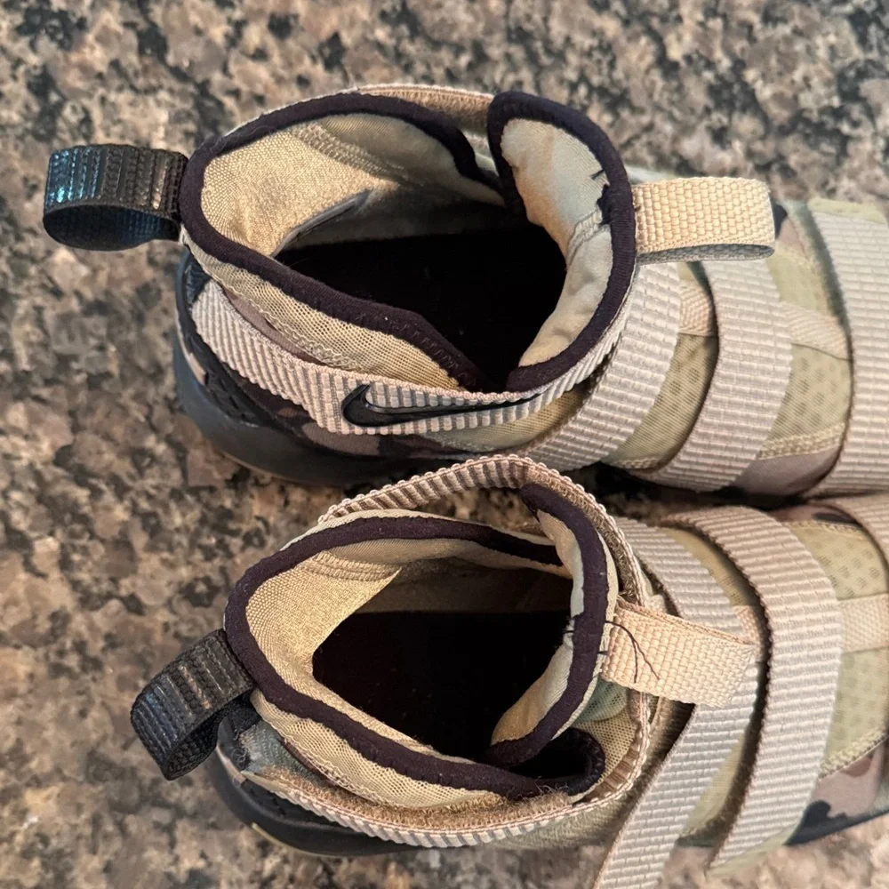Nike LeBron Soldier High-Top Camo Sneakers EUC 6.5Y or 8 women’s